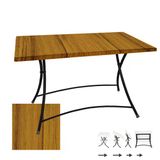 Modern Katlanır Masa 70X120 Cm - (Werzalit, Wermodin Ve Allzalit Tabla) - Real Teak