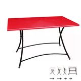 Modern Katlanır Masa 80X120 Cm - (Werzalit, Wermodin Ve Allzalit Tabla) - Kırmızı