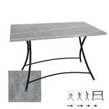 Modern Katlanır Masa 80X120 Cm - (Werzalit, Wermodin Ve Allzalit Tabla) - Light Temperado