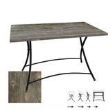 Modern Katlanır Masa 80X120 Cm - (Werzalit, Wermodin Ve Allzalit Tabla) - Old Pine