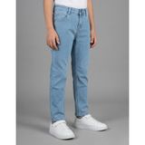 Modern Kesim Esnek Denim Erkek Çocuk Kot Pantolon - Mavi - 7 Yaş