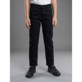 Modern Kesim Esnek Denim Erkek Çocuk Kot Pantolon - Siyah - 6 Yaş