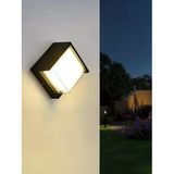 Modern Led Duvar Aplik, 15W, 1500 Lümen, 3200K, Gün Işığı, Ip44, Siyah, Modern Tasarım Led Aplik İç Ve Dış Mekan Duvar Lambası Cata Domini