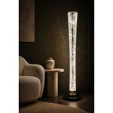 Modern LED Lambader Dumanlı Efekt Akrilik Tasarım 3 Işık Modlu Dekoratif Zemin Lambası 126 cm