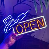 Modern LED Neon "AÇIK" Tabela - İş Mağazası Ofis Ev Bar Perakende Mağazalar Restoranlar Kafeler için Enerji Verimli Pencere Teşhir Işığı (Tasarım 2)
