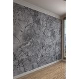 Modern Loft Gri Mermer Dokulu Tekstil Duvar Kağıdı, 600 x 240, 2025-568-14