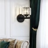 Modern Luxury Kristal Taşlı Pilli Aplik Eskitme Siyah Tak Çalıştır Harika Görsel Siyah