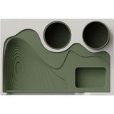 Modern Masa Üstü Organizer - Yeşil - Açık Gri - 240 x 160 x 41,97 mm