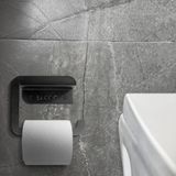 Modern Metal Tuvalet Kağıdı Tutacağı, Endüstriyel Banyo Dekoru, Duvara Monte, Ağır Hizmet Yapısı, Minimalist Tasarım (5, Siyah)