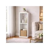 Modern Minimalist 2 Raflı Dekoratif Kitaplık, Dikey Tasarım