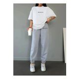 Modern Moda Kadın Brooklyn Baskılı Sweatshirt Alt Üst Eşofman Takımı