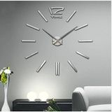 Modern Nesil Dıy 3D Dekoratif Büyük Boy Sticker Duvar Saati (399549096)
