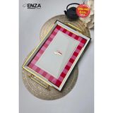 Modern Pembe Çay Kahve Kahvaltılık ve Sunum Tepsisi - 0 - 249 ml