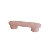 Modern Pembe Osmanlı Tezgahı Peluş Yün Döşemeli Giriş Taburesi Şık Oturma Odası Oturma Çok Yönlü Koridor Mobilyaları 120x40x45 cm Yatak Odası ve Fuaye için Mükemmel