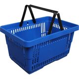 Modern Raf Market Mavi Plastik El Sepeti 24LT