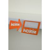 Modern Raf Raf Önü Indirim Etiketi Turuncu 10'Lu Paket