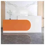 Modern Resepsiyon Masası Tezgahlı ve Kilitlenebilir Çekmeceli Ön Masa Resepsiyon Odası Masası ve Ofis Lobisi Cafe için Saklama Ödeme Sayaç Masası, (A-330x23.6x39 inç)