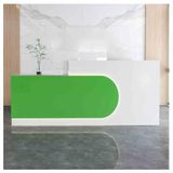 Modern Resepsiyon Masası Tezgahlı ve Kilitlenebilir Çekmeceli Ön Masa Resepsiyon Odası Masası ve Ofis Lobisi Cafe için Saklama Ödeme Sayaç Masası, (A-378x23.6x39 inç)
