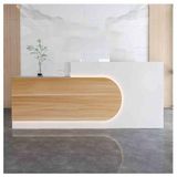 Modern Resepsiyon Masası Tezgahlı ve Kilitlenebilir Çekmeceli Resepsiyon Odası Masası ve Ofis Lobisi Cafe için Saklama Ödeme Sayaç Masası, (A-11,66x59,6x99,8 cm)