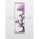 Modern Sakura Japon Kiraz Çiçeği Figürlü Hediyelik Kitap Ayracı, Minimalist Ayraç - 15CM