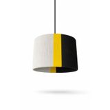 Modern Sarkıt Avize – 3 Renkli (Beyaz/Sarı/Siyah) Kumaş Abajur | Minimal Tavan Aydınlatma | Salon, Yemek Odası, Yatak Odası İçin Şık Pendant Lamp