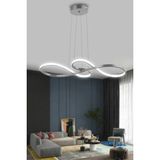 Modern Sarkıt Mutfak ve Balkon LED Avize Beyaz Işık Krom, Çok Renkli, Şık Tasarım - Açık Beyaz - Gri - Seçenek 1