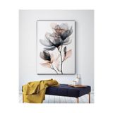 MODERN ŞEFFAF ÇİÇEK KANVAS TABLO EV DUVAR SALON OFİS HEDİYELİK MUTFAK DEKARASYON SÜSÜ ÖLÇÜ SEÇİNİZ :