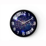 Modern Sessiz Duvar Saati,14 "Büyük Metal Saat,Sessiz Tik Taklamayan Pille Çalışan Dekoratif Duvar Saatleri Oturma Odası Ev C 4040cm