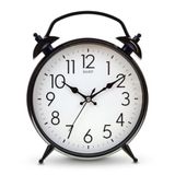 Modern Siyah Metal Duvar Saati, 30 cm Büyük Boy, Sessiz Mekanizmalı, Dekoratif, Salon, Ev ve Ofis için