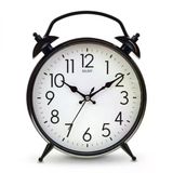 Modern Siyah Metal Duvar Saati, 30 cm Büyük Boy, Sessiz Mekanizmalı, Dekoratif, Salon, Ev ve Ofis için