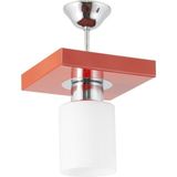 Modern Spor Kare Tepsi, Kırmızı Avize, Beyaz Şık Dekoratif Ürün - Ahşap - Bej - Siyah - Seçenek 1