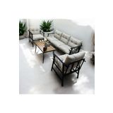 Modern Style Home Lüx Bahçe Balkon Mobilyası , Koltuk Takımı , Cafe 3-1-1 Sehba Takımı