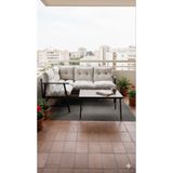 Modern Style Home MODERN Papatya Köşe Takımı, Mutfak, Balkon Köşe Takımı, Metal Kanepe, Koltuk Takımı, Açık Gri
