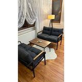 Modern Style Home Van Balkon, Bahçe, Cafe - Metal Kanepe Koltuk Takımı 2+2 +sehpa Naturel