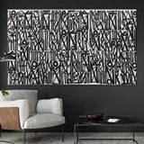 Modern tablo Büyük Soyut Retna Duvar Sanatı, Graffiti Amerikan Reprodüksiyon Tablosu, Kanvas Duvar Posteri Baskı