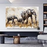 Modern tablo Filler Ailesi Kanvas Tablosu; Afrika Duvar Dekoru; Sürü Posteri