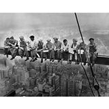 Modern tablo Gökdelen Terasında Öğle Yemeği Fotoğraf Posteri – New York Kanvas; Duvar Sanatı; Ev Dekoru; Tarihi N