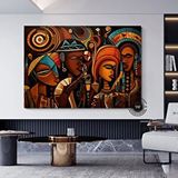 Modern tablo Kabile Maskesi Afrika Sanatı Çok Renkli Poster; Afrika Maskesi; Afrika Duvar Sanatı; Afrika-amerikan