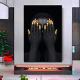 Modern tablo Modern Afrikalı Kadın Kanvas Tablosu; Duvar Sanatı Poster; Oturma Odası Dekoru; Afrikalı Kadın Baskı