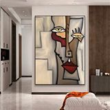 Modern tablo Picasso Soyut Figürler Posteri – Yüzle Bütünleşen Duvar Sanatı; Kanvas Tablo; Oturma Odası Dekoru