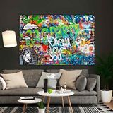 Modern tablo Urban Graffiti Kanvas Sanatı; Büyük Pop Art Dekor; Arkadaşa Hediye; Büyük Baskı