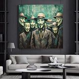 Modern tablo V For Vendetta Kanvas Tablo – Trend Poster – Modern Duvar Dekoru