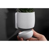 Modern Tarz Duvar Askılı Mermer Desen Plastik Saksı 10 cm (Küçük Boy), THEPLASTI0111 - Standart - Çok Renkli