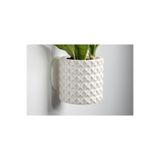 Modern Tarz Kafes Plastik Saksı Beyaz 10 Cm (KÜÇÜK BOY), THEPLASTI0103