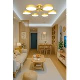 Modern Tasarım 6lı LED Avize Enerji Tasarruflu 3 Renk Işık Salon Yatak Odası Yemek Odası