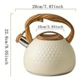 Modern Tasarım Düdüklü Kettle 3l Paslanmaz Çelik Ergonomik Su Isıtıcı Çaydanlık Islıklı