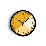 Modern Tasarım Duvar Saati - 25cm - Önü Camlı Siyah Kasa - Sessiz Mekanizma, JH0606S25SKP