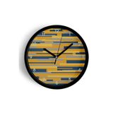 Modern Tasarım Duvar Saati - 30cm - Önü Camlı Siyah Kasa - Sessiz Mekanizma, JH0360S30SKP