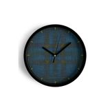 Modern Tasarım Duvar Saati - 30cm - Önü Camlı Siyah Kasa - Sessiz Mekanizma, JH0571S30SKP