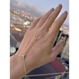 Modern Tasarım Gurmet Zincir Gümüş Şahmeran Bileklik – 925 Ayar - Gold Renk